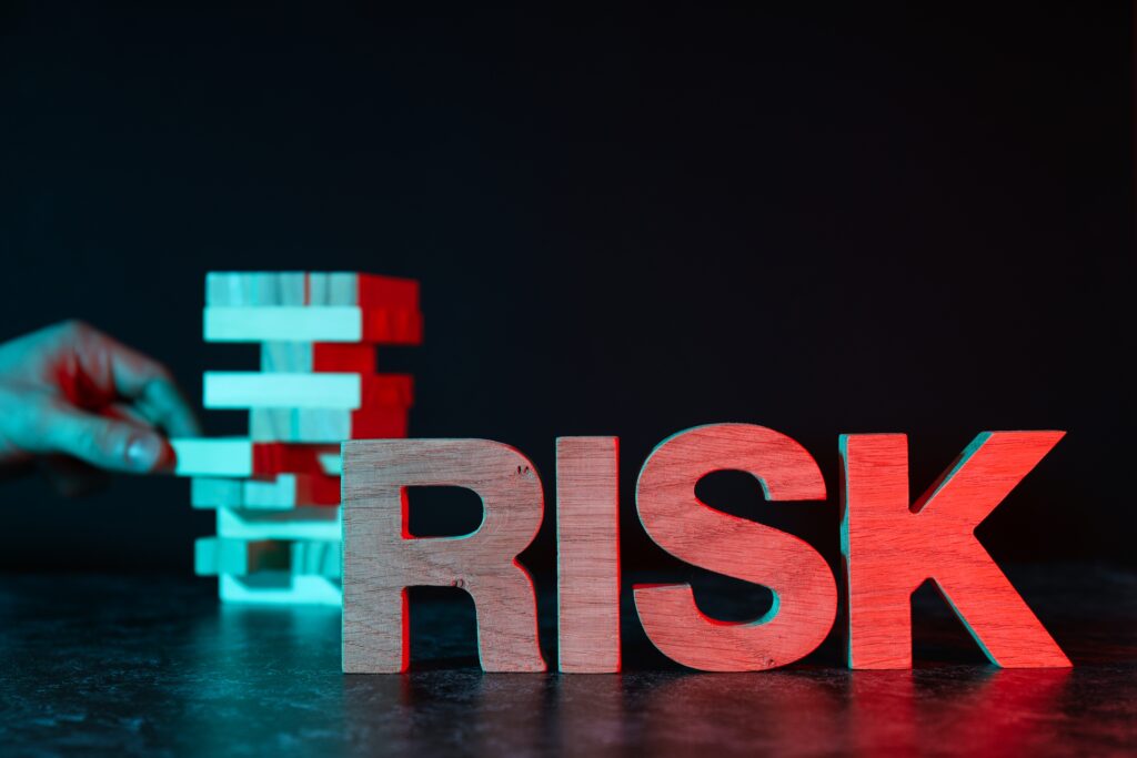 Conceptual representation of what is risk management in cyber security showing risk identification and prioritization across an organization